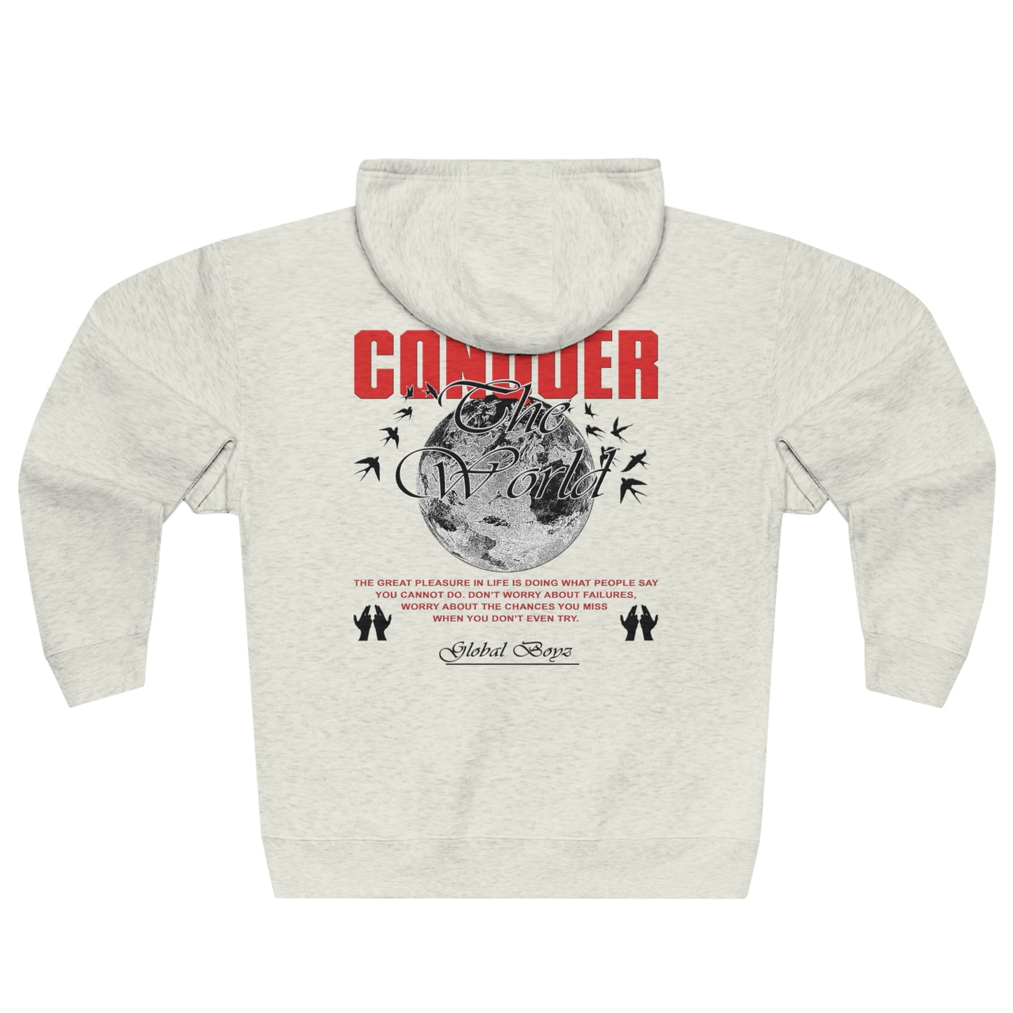 Conquer The World GB™ Premium Full Zip Hoodie