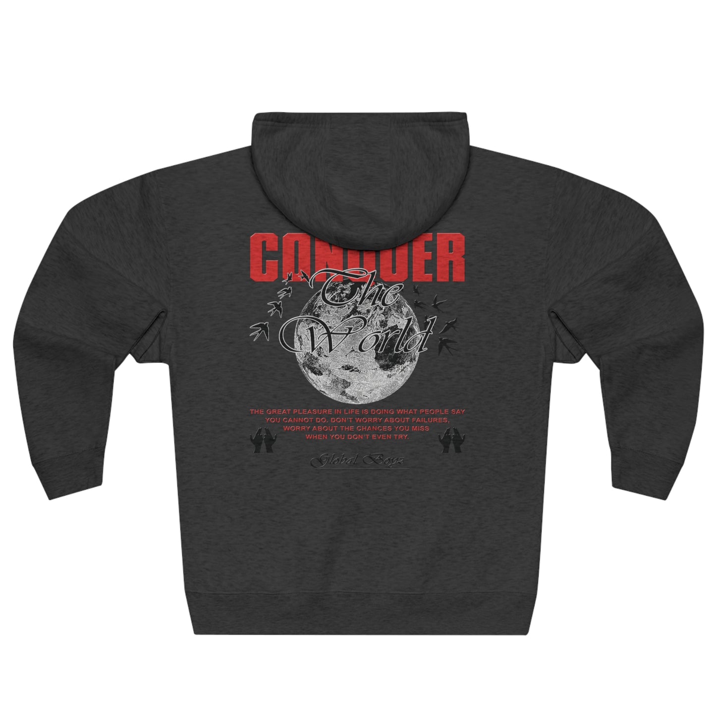 Conquer The World GB™ Premium Full Zip Hoodie