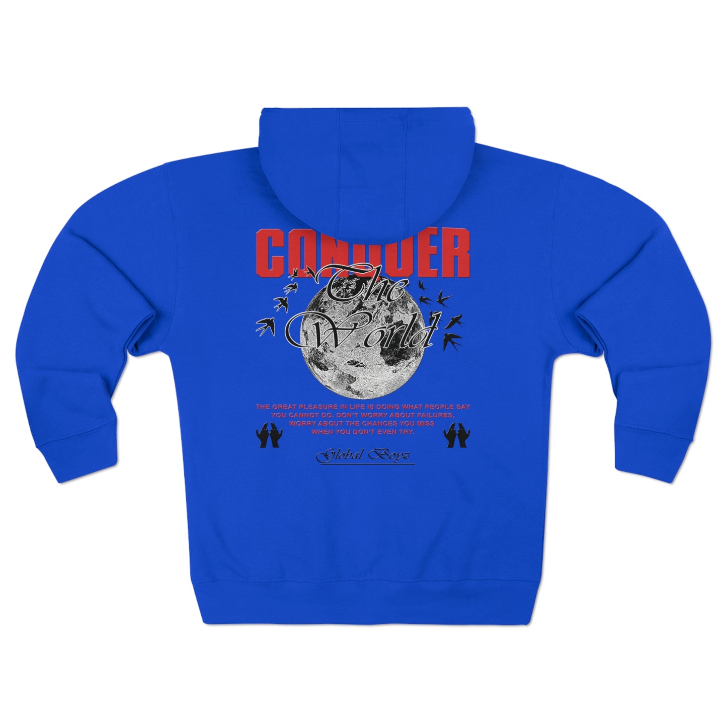 Conquer The World GB™ Premium Full Zip Hoodie