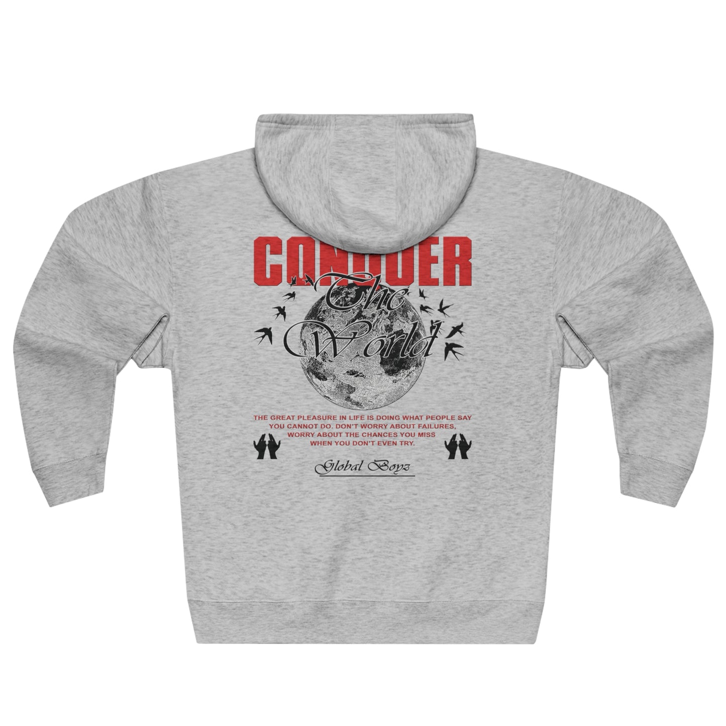 Conquer The World GB™ Premium Full Zip Hoodie