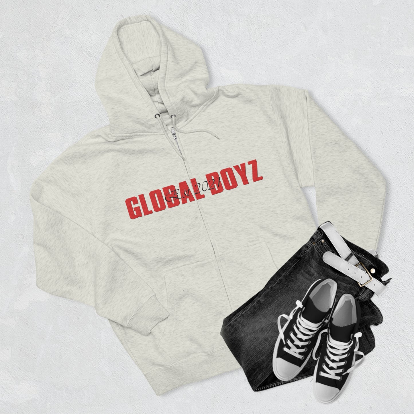 Conquer The World GB™ Premium Full Zip Hoodie