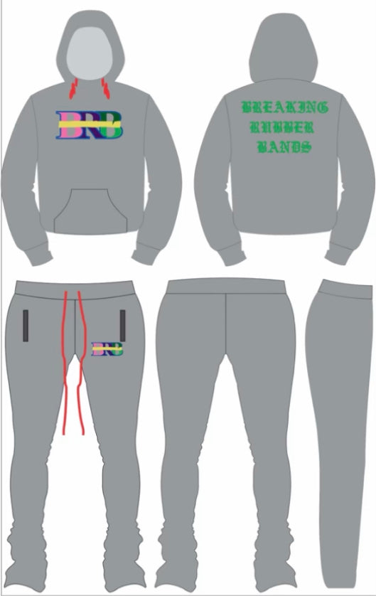 BRB/GlobalBoyz Stacked Sweat Suit